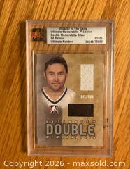 MaxSold Auction: 2006-07 Ultimate Ed Belfour jersey & pad card Silver edition 21/25 - Kingston (Ontario, Canada) SELLER MANAGED Downsizing Online Auction -  Juniper Drive
