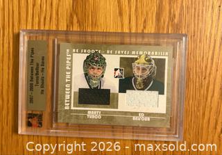 MaxSold Auction: 2007-08 Between the Pipes Ed Belfour Marty Turco jersey card - Kingston (Ontario, Canada) SELLER MANAGED Downsizing Online Auction -  Juniper Drive