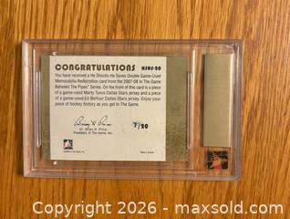 MaxSold Auction: 2007-08 Between the Pipes Ed Belfour Marty Turco jersey card - Kingston (Ontario, Canada) SELLER MANAGED Downsizing Online Auction -  Juniper Drive