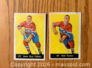 MaxSold Auction: (2) 1960-61 Parkhurst hockey cards Talbot and Turner - Kingston (Ontario, Canada) SELLER MANAGED Downsizing Online Auction -  Juniper Drive