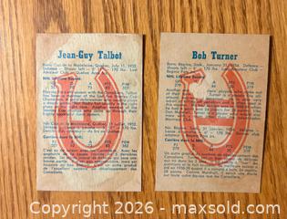 MaxSold Auction: (2) 1960-61 Parkhurst hockey cards Talbot and Turner - Kingston (Ontario, Canada) SELLER MANAGED Downsizing Online Auction -  Juniper Drive