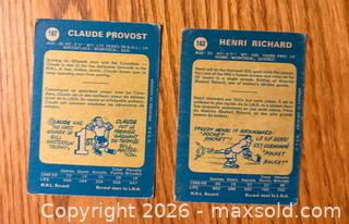 MaxSold Auction: (2) 1969-70 O-pee-chee Henri Richard & Claude Provost - Kingston (Ontario, Canada) SELLER MANAGED Downsizing Online Auction -  Juniper Drive