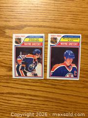 MaxSold Auction: (2) 1985-86 O-pee-chee Wayne Gretzky cards  - Kingston (Ontario, Canada) SELLER MANAGED Downsizing Online Auction -  Juniper Drive