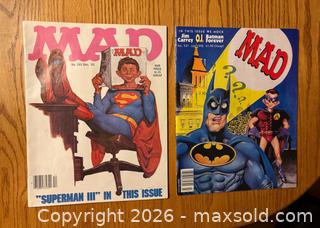 MaxSold Auction: 2 Mad Magazines - Superman & Batman  - Kingston (Ontario, Canada) SELLER MANAGED Downsizing Online Auction -  Juniper Drive