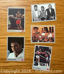 MaxSold Auction: 5 Muhammad Ali boxing cards - Kingston (Ontario, Canada) SELLER MANAGED Downsizing Online Auction -  Juniper Drive