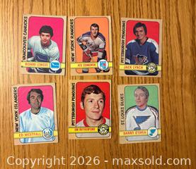MaxSold Auction: (6) 1972-73 O-pee-chee hockey cards - Kingston (Ontario, Canada) SELLER MANAGED Downsizing Online Auction -  Juniper Drive