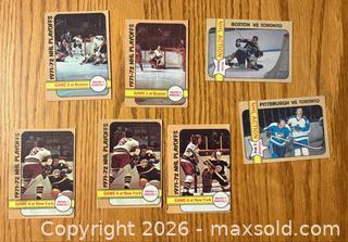 MaxSold Auction: (7) 1972-73 O-pee-chee Playoff & Action cards  - Kingston (Ontario, Canada) SELLER MANAGED Downsizing Online Auction -  Juniper Drive