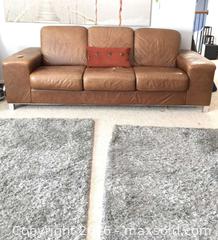 MaxSold Auction: 3 section Leather sofa - Prosper (Texas, USA) PARTNER MANAGED Moving Online Auction - Three Rivers Drive