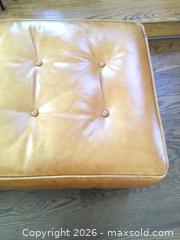 MaxSold Auction: Leather Bench with matching pillow - Prosper (Texas, USA) PARTNER MANAGED Moving Online Auction - Three Rivers Drive