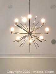 MaxSold Auction: MCM Sputnick style ceiling light fixture  - Prosper (Texas, USA) PARTNER MANAGED Moving Online Auction - Three Rivers Drive