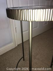 MaxSold Auction: Mirror & Metal round side table. - Prosper (Texas, USA) PARTNER MANAGED Moving Online Auction - Three Rivers Drive