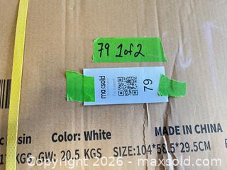 MaxSold Auction: NEW In-box: White Bellario 35" Bathroom Vanity - Prosper (Texas, USA) PARTNER MANAGED Moving Online Auction - Three Rivers Drive