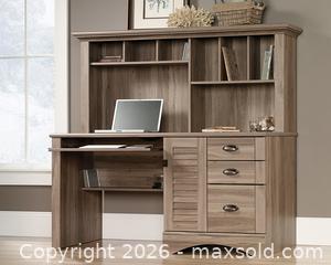 MaxSold Auction: Sauder Computer desk with Hutch - NEW Inbox. - Prosper (Texas, USA) PARTNER MANAGED Moving Online Auction - Three Rivers Drive