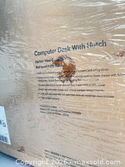 MaxSold Auction: Sauder Computer desk with Hutch - NEW Inbox. - Prosper (Texas, USA) PARTNER MANAGED Moving Online Auction - Three Rivers Drive