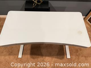 MaxSold Auction: White Electronic Adjustable Height Sit/Stand Desk - Prosper (Texas, USA) PARTNER MANAGED Moving Online Auction - Three Rivers Drive