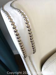 MaxSold Auction: Z Gallery Leather wingback accent chair #1 - Prosper (Texas, USA) PARTNER MANAGED Moving Online Auction - Three Rivers Drive