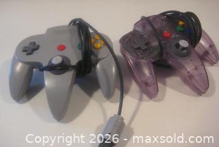 MaxSold Auction: 2 NINTENDO 64 GAME CONTROLLERS - St. Catharines (Ontario, Canada) SELLER MANAGED Downsizing Online Auction - Allanburg Road South