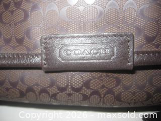 MaxSold Auction: COACH SHOULDER BAG PORTFOLIO BRIEF CASE in CHOCOLATE BROWN - St. Catharines (Ontario, Canada) SELLER MANAGED Downsizing Online Auction - Allanburg Road South