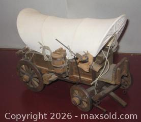 MaxSold Auction: COVERED WAGON wooden construction with wonderful details - St. Catharines (Ontario, Canada) SELLER MANAGED Downsizing Online Auction - Allanburg Road South