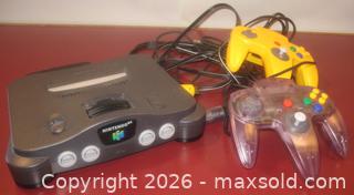 MaxSold Auction: NINTENDO 64 CONTROL DECK WITH 2 CONTROLLERS - St. Catharines (Ontario, Canada) SELLER MANAGED Downsizing Online Auction - Allanburg Road South