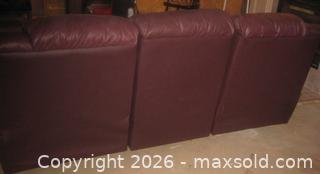 MaxSold Auction: PALISTAR 3 SEATER LEATHER COUCH WITH 2 RECLINERS  - St. Catharines (Ontario, Canada) SELLER MANAGED Downsizing Online Auction - Allanburg Road South