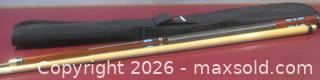 MaxSold Auction: Sportscraft 19 Ounce 2 PIECE POOL CUE WITH CARRYING CASE. - St. Catharines (Ontario, Canada) SELLER MANAGED Downsizing Online Auction - Allanburg Road South
