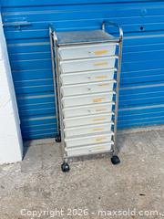 MaxSold Auction: 10 drawer rolling storage  - Cocoa (Florida, USA) SELLER MANAGED Estate Sale Online Auction - Broadcast Court.