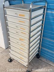 MaxSold Auction: 10 drawer rolling storage  - Cocoa (Florida, USA) SELLER MANAGED Estate Sale Online Auction - Broadcast Court.
