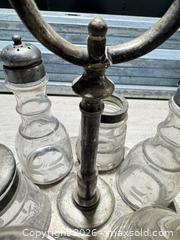 MaxSold Auction: Antique Silver Plated Caster Cruet Set  - Cocoa (Florida, USA) SELLER MANAGED Estate Sale Online Auction - Broadcast Court.