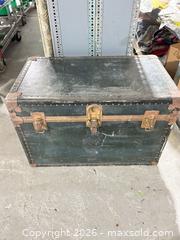 MaxSold Auction: Antique steamer trunk - Cocoa (Florida, USA) SELLER MANAGED Estate Sale Online Auction - Broadcast Court.