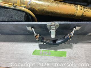 MaxSold Auction: Baritone horn with case - Cocoa (Florida, USA) SELLER MANAGED Estate Sale Online Auction - Broadcast Court.
