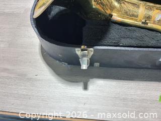 MaxSold Auction: Baritone horn with case - Cocoa (Florida, USA) SELLER MANAGED Estate Sale Online Auction - Broadcast Court.