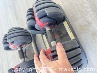 MaxSold Auction: Bowflex adjustable dumbbells  - Cocoa (Florida, USA) SELLER MANAGED Estate Sale Online Auction - Broadcast Court.