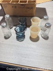 MaxSold Auction: Box of Salt and Pepper Shakers and Candle Holders - Cocoa (Florida, USA) SELLER MANAGED Estate Sale Online Auction - Broadcast Court.