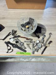 MaxSold Auction: Crystal vase with jewelry watches a lot - Cocoa (Florida, USA) SELLER MANAGED Estate Sale Online Auction - Broadcast Court.