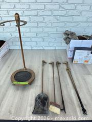 MaxSold Auction: Five piece duck head fireplace set - Cocoa (Florida, USA) SELLER MANAGED Estate Sale Online Auction - Broadcast Court.