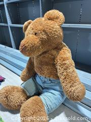 MaxSold Auction: Large oversized teddy bear with blue jeans - Cocoa (Florida, USA) SELLER MANAGED Estate Sale Online Auction - Broadcast Court.