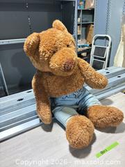 MaxSold Auction: Large oversized teddy bear with blue jeans - Cocoa (Florida, USA) SELLER MANAGED Estate Sale Online Auction - Broadcast Court.