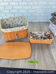 MaxSold Auction: Longaberger baskets and woodcrafts lot - Cocoa (Florida, USA) SELLER MANAGED Estate Sale Online Auction - Broadcast Court.