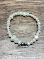 MaxSold Auction: Lot of 2 Sterling Silver Natural Pearl Bracelet - Cocoa (Florida, USA) SELLER MANAGED Estate Sale Online Auction - Broadcast Court.