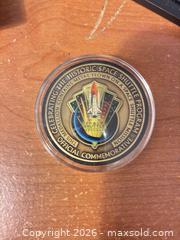 MaxSold Auction: NASA space shuttle era flown medallion coin - Cocoa (Florida, USA) SELLER MANAGED Estate Sale Online Auction - Broadcast Court.