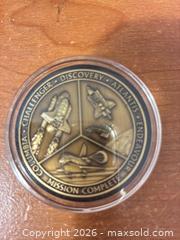 MaxSold Auction: NASA space shuttle era flown medallion coin - Cocoa (Florida, USA) SELLER MANAGED Estate Sale Online Auction - Broadcast Court.