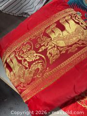 MaxSold Auction: Oriental type lot with embroidered pillows - Cocoa (Florida, USA) SELLER MANAGED Estate Sale Online Auction - Broadcast Court.