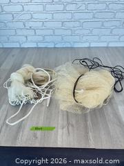 MaxSold Auction: Pair of casting nets  - Cocoa (Florida, USA) SELLER MANAGED Estate Sale Online Auction - Broadcast Court.