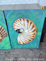 MaxSold Auction: Pair of nautical painted artwork - Cocoa (Florida, USA) SELLER MANAGED Estate Sale Online Auction - Broadcast Court.