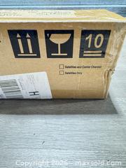 MaxSold Auction: Sealed Box of Speakers - Cocoa (Florida, USA) SELLER MANAGED Estate Sale Online Auction - Broadcast Court.