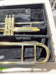 MaxSold Auction: Trombone with Carrie case - Cocoa (Florida, USA) SELLER MANAGED Estate Sale Online Auction - Broadcast Court.