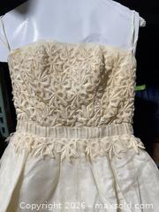 MaxSold Auction: Vintage Crochet Flowered Formal Dress  - Cocoa (Florida, USA) SELLER MANAGED Estate Sale Online Auction - Broadcast Court.