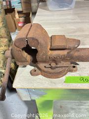 MaxSold Auction: Vintage Dunlap workbench vice - Cocoa (Florida, USA) SELLER MANAGED Estate Sale Online Auction - Broadcast Court.