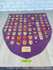 MaxSold Auction: Vintage European travel, patch banner with Military and Olympic extras - Cocoa (Florida, USA) SELLER MANAGED Estate Sale Online Auction - Broadcast Court.